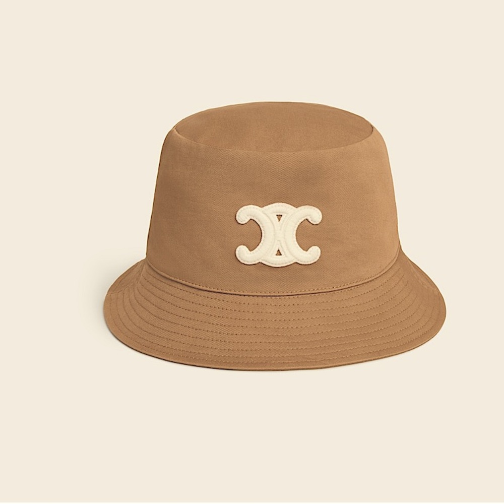 Celine Triomphe Bucket Hat in Cotton